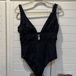 ASOS Swim Black One Piece Sz US 10